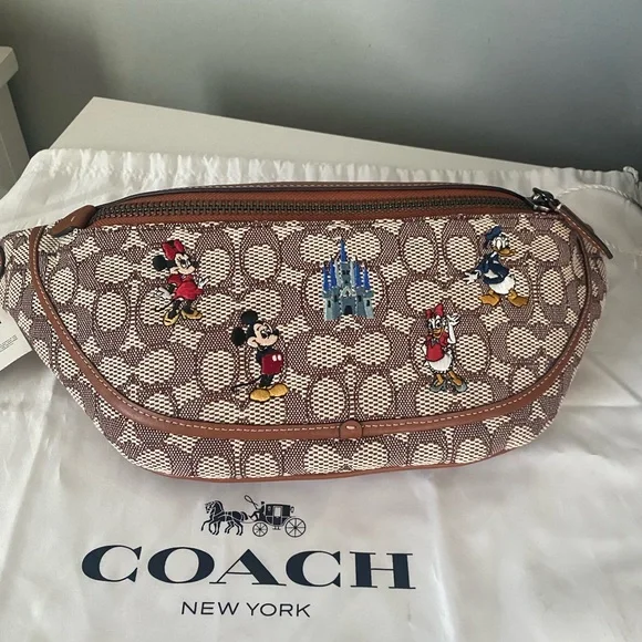 Disney X Coach Belt Bag with Mickey Mouse & Friends Embroidery - Picture 7 of 10